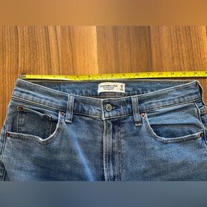 A&F Ankle Straight Ultra High Rise Jeans